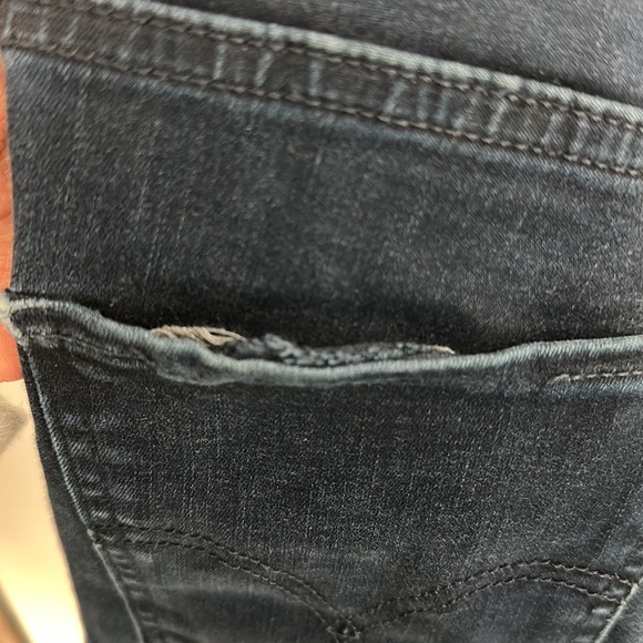 Levi’s Mile High Super Skinny Dark Blue Jeans Size 27 - Picture 7 of 7